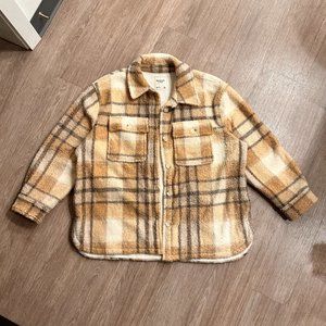 Abercrombie Sherpa/Fleece Shirt Jacket (Shacket)